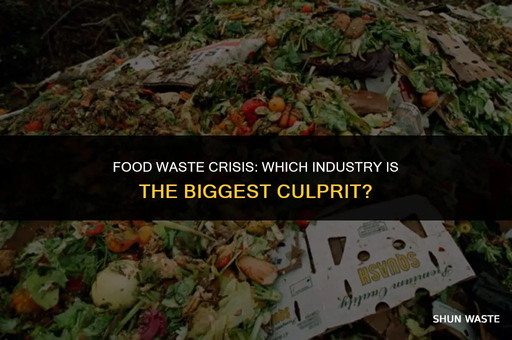 what industry wastes the most food