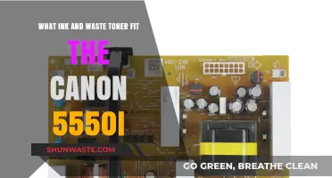 Canon 5550i Printer Supplies: Compatible Ink and Waste Toner Guide