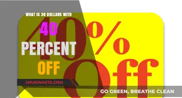 Save Big: Understanding 40% Off a $30 Purchase