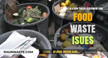 Crafting a Compelling Thesis Statement on Food Waste Issues