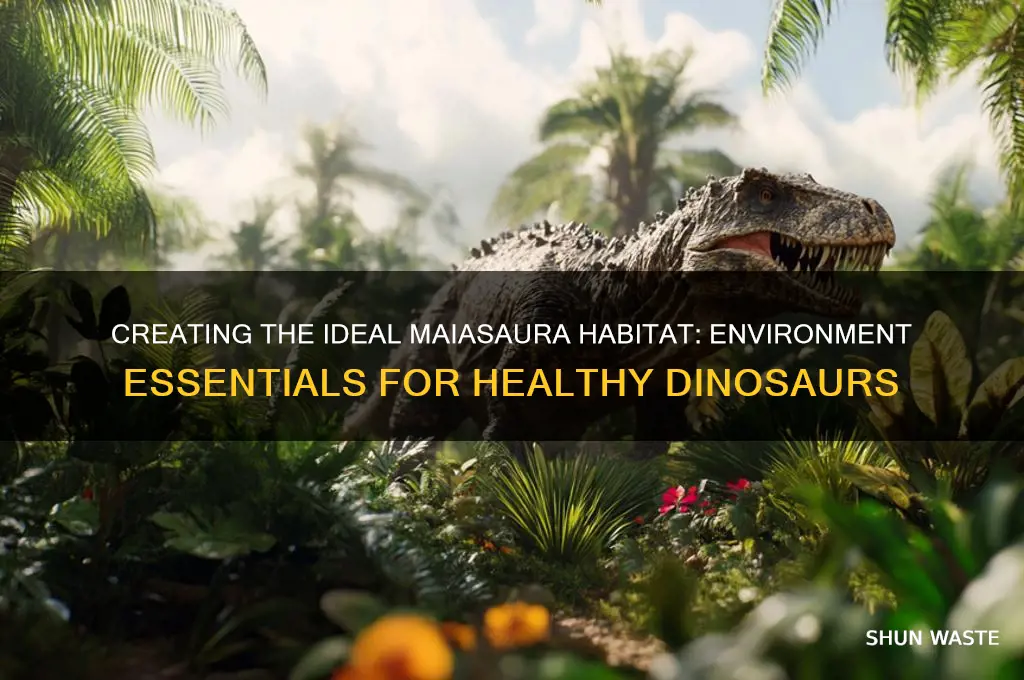 what is a good environment for a maiasaura