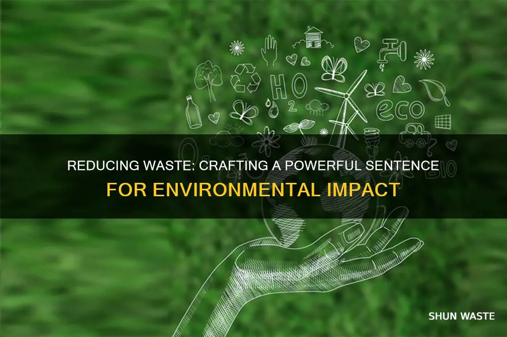 what is a good sentence for waste