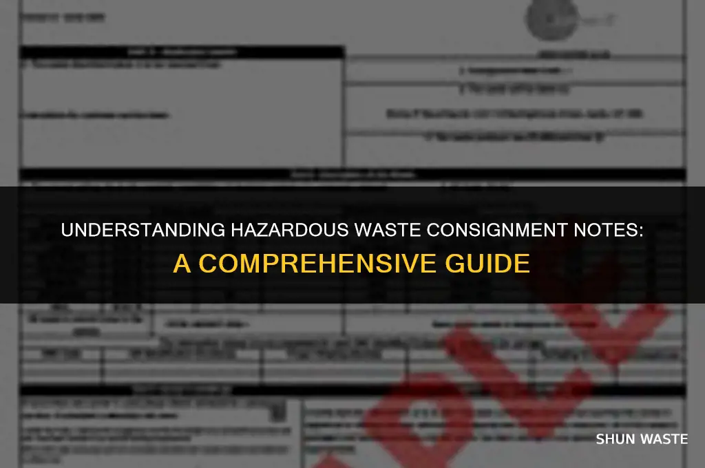 what is a hazardous waste consignment note