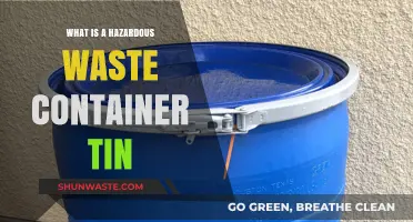 Safeguarding the Environment: Understanding Hazardous Waste Container Tins