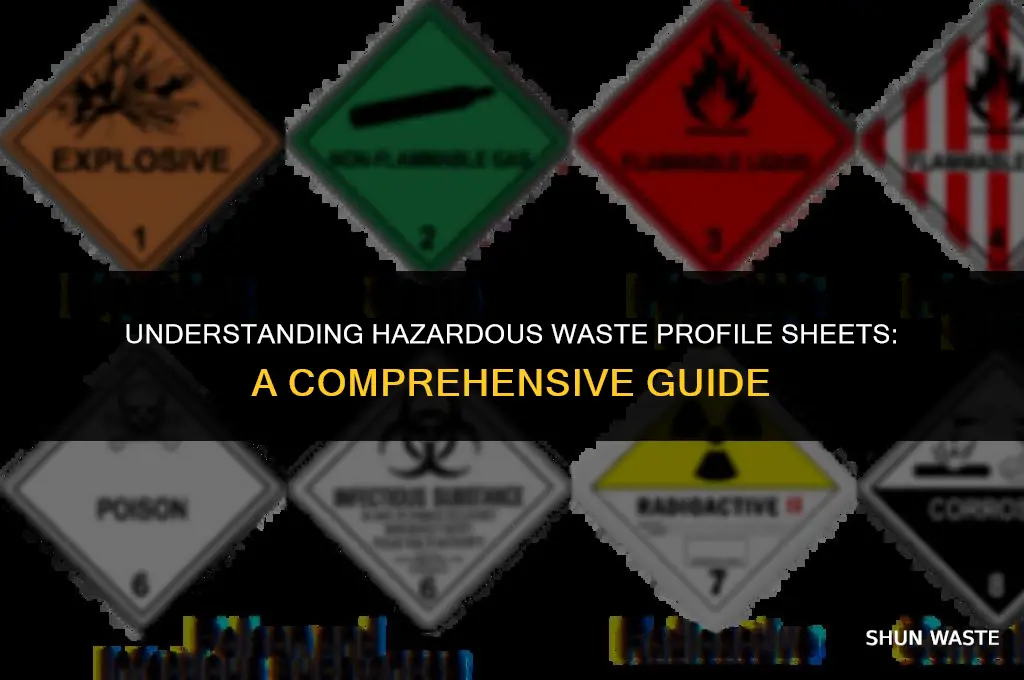 what is a hazardous waste profile sheet