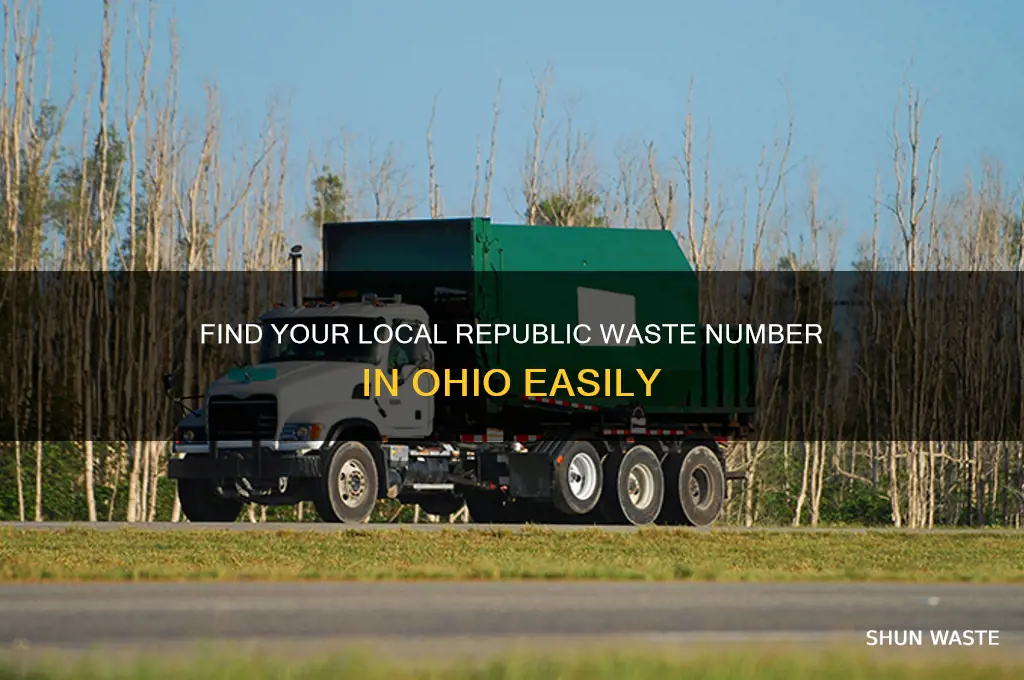 what is a local number for republic waste in ohio