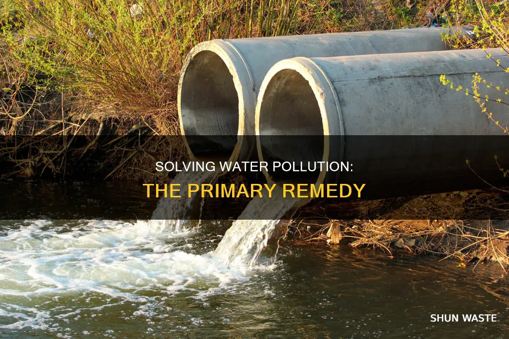 what is a main solution to water pollution