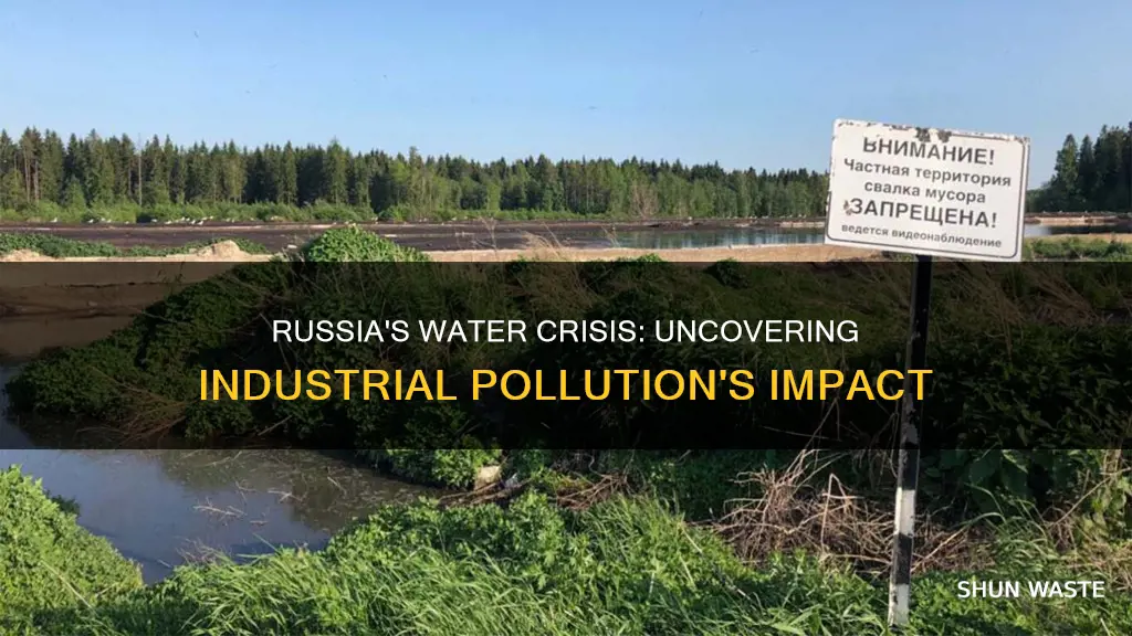 what is a major cause of water pollution in russia