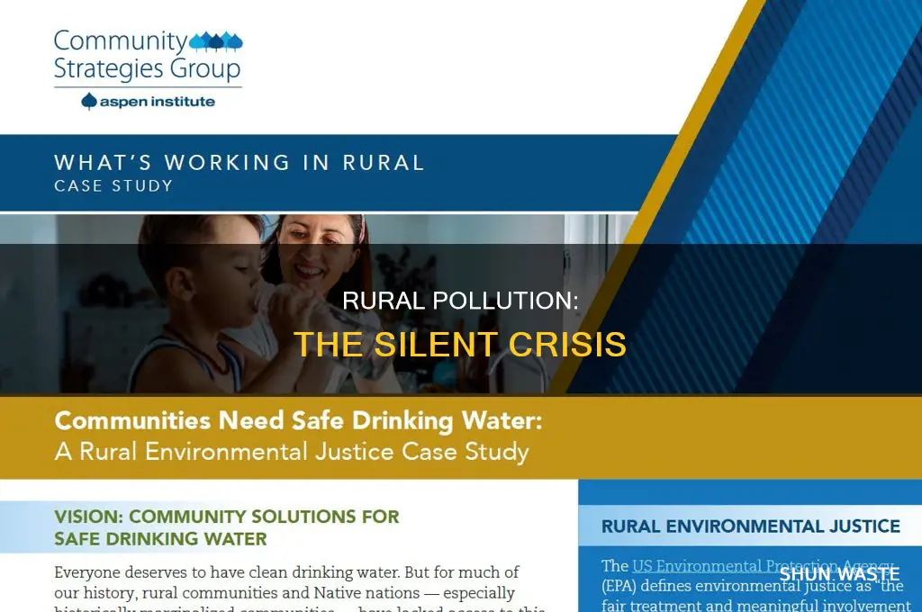 what is a major source of pollution in rural areas