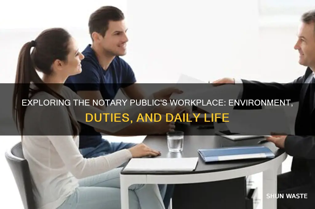 what is a notary public working environment