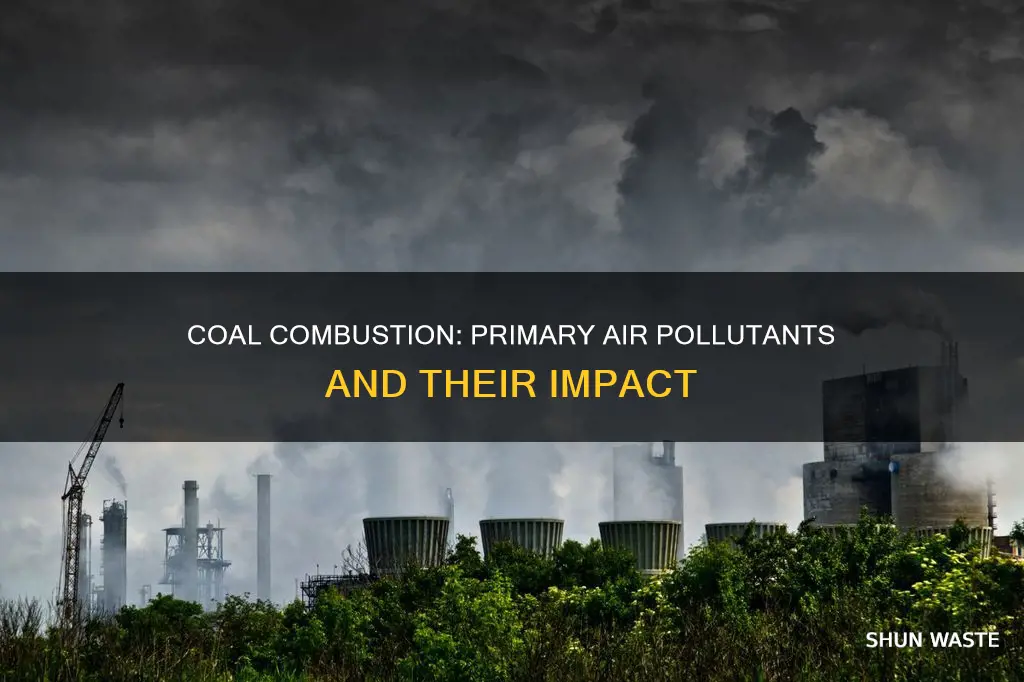 what is a primary air pollutant produced from burning coal