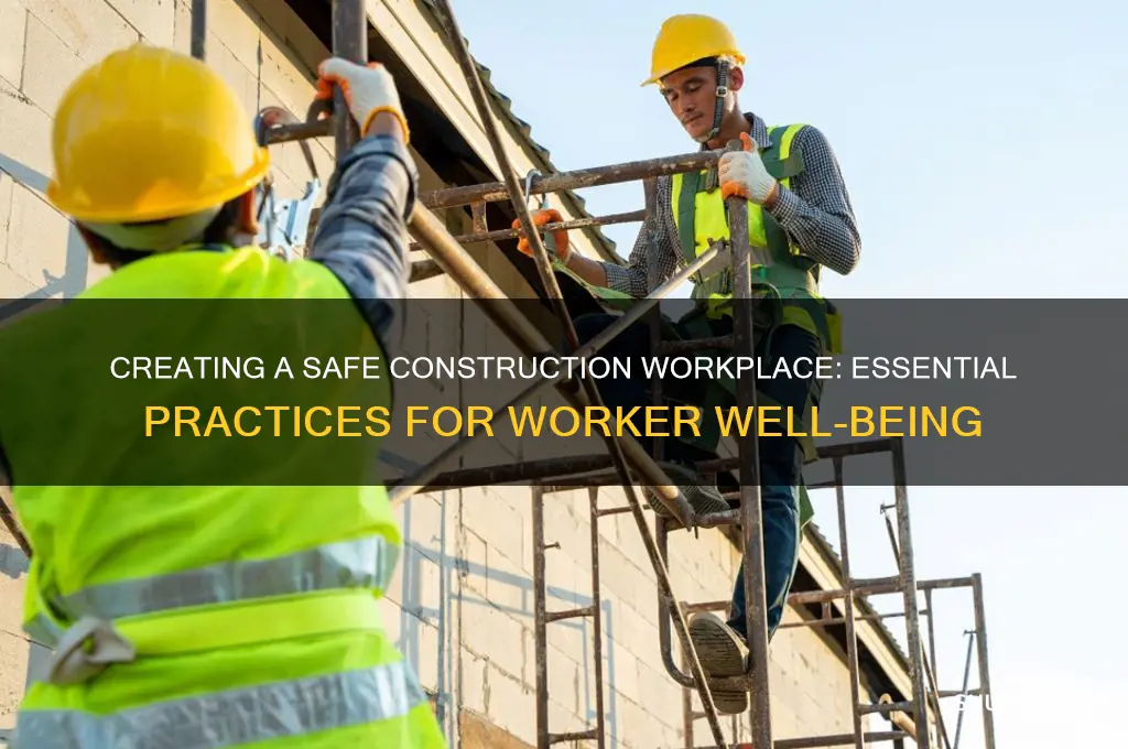 what is a safe working environment construction