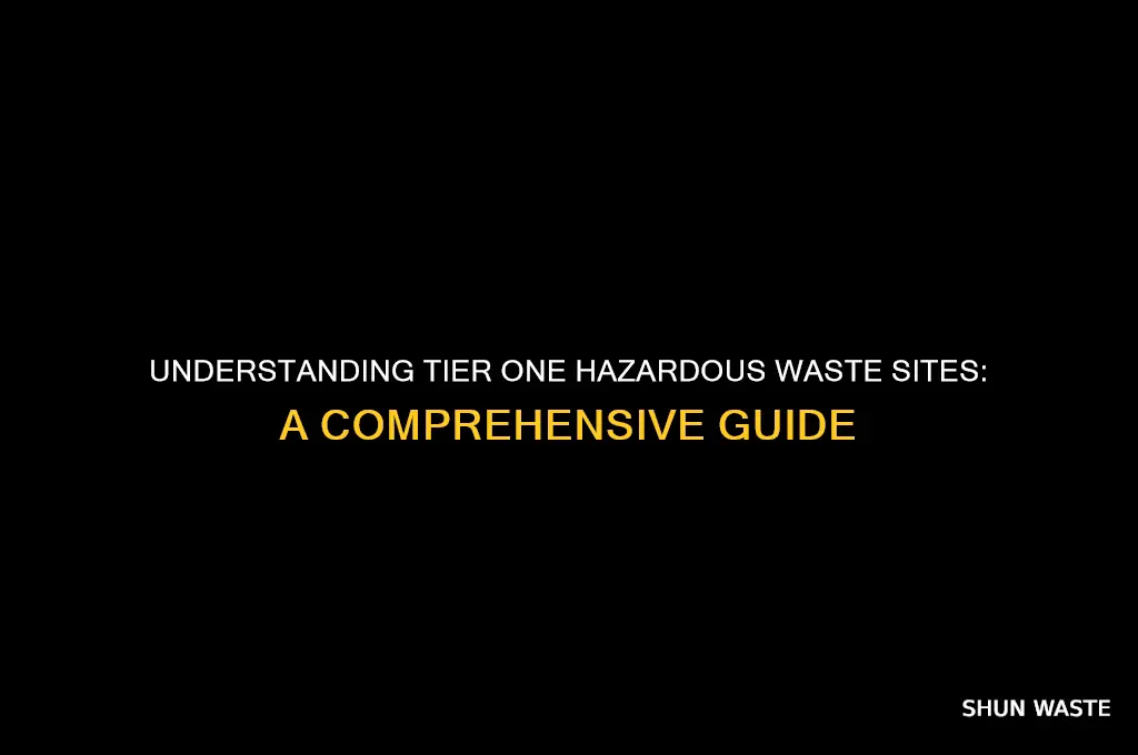what is a tier one hazardous waste sites
