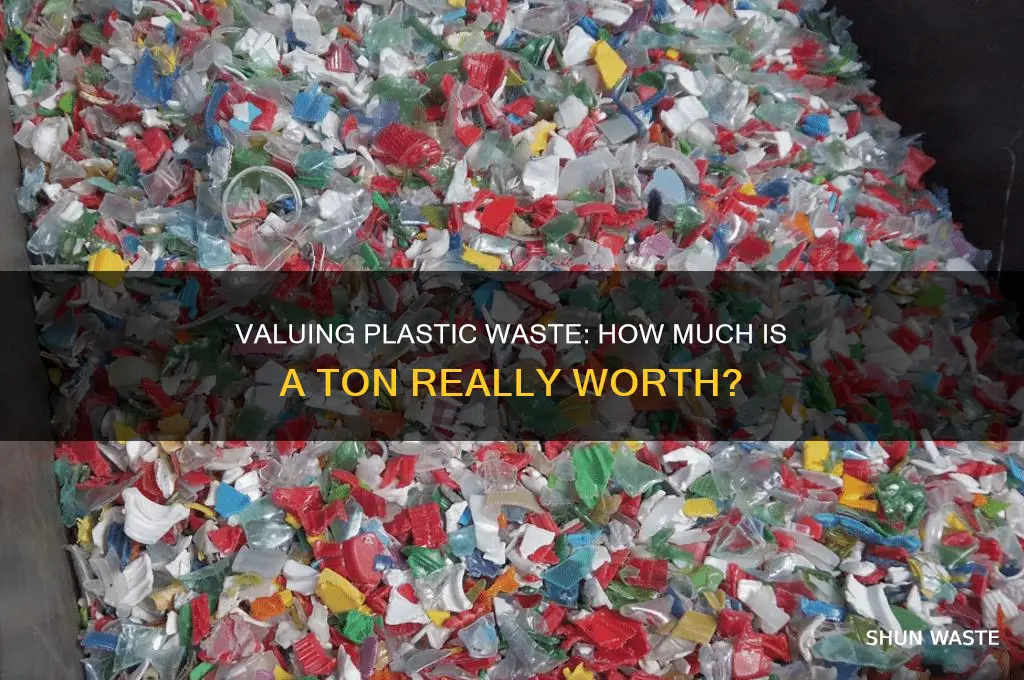 what is a ton of waste platic worth