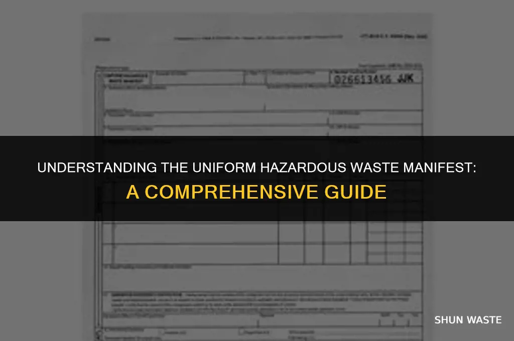 what is a uniform hazardous waste manifest
