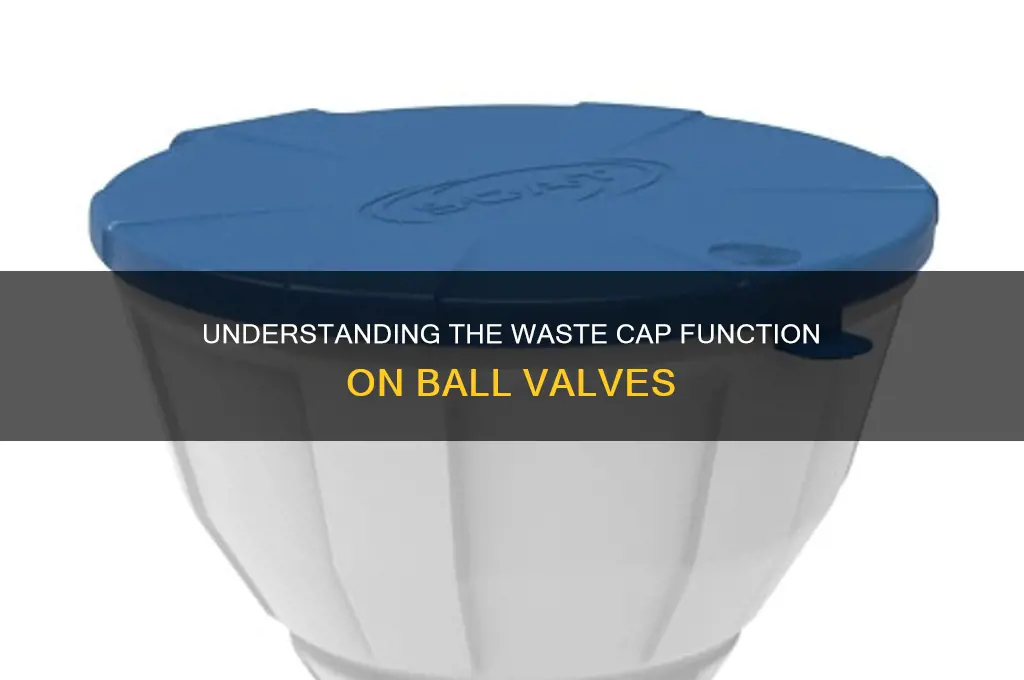 what is a waste cap on a ball valve