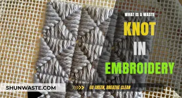 Understanding the Waste Knot Technique in Embroidery: A Beginner's Guide