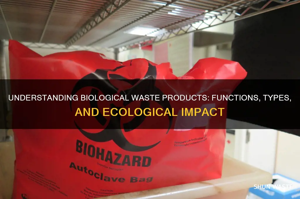 what is a waste product in biology