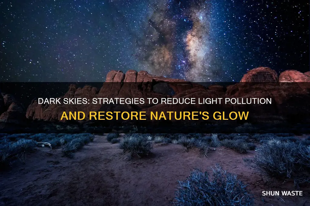 what is a way that light pollution can be decreased