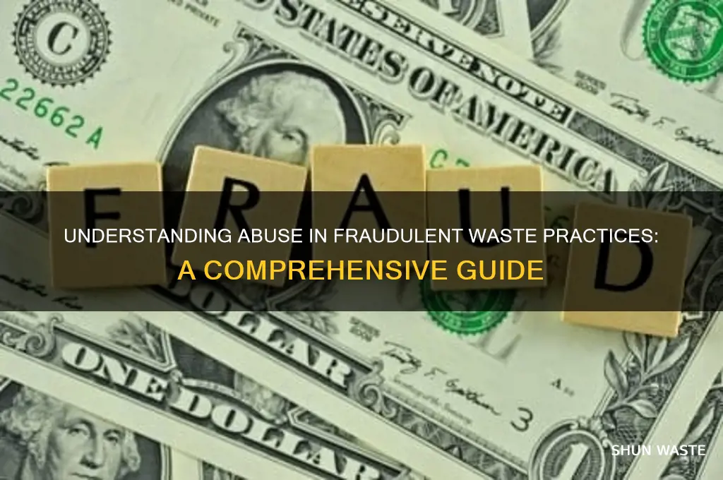what is abuse in faraud waste abuse