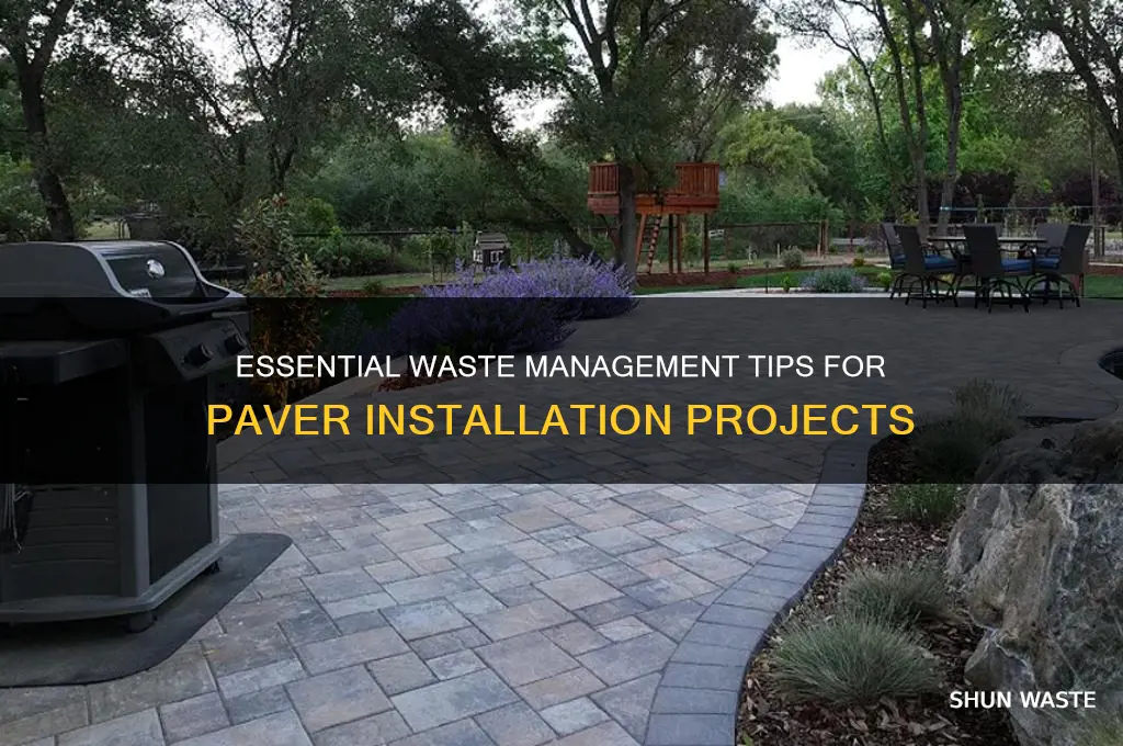 what is added for waste when laying pavers