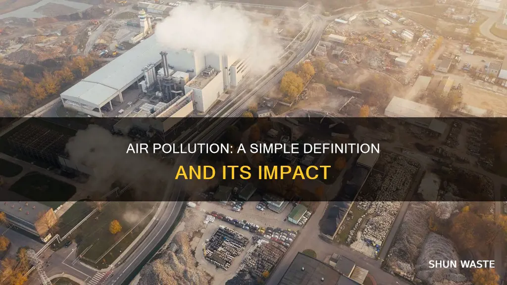 what is air pollution easy definition