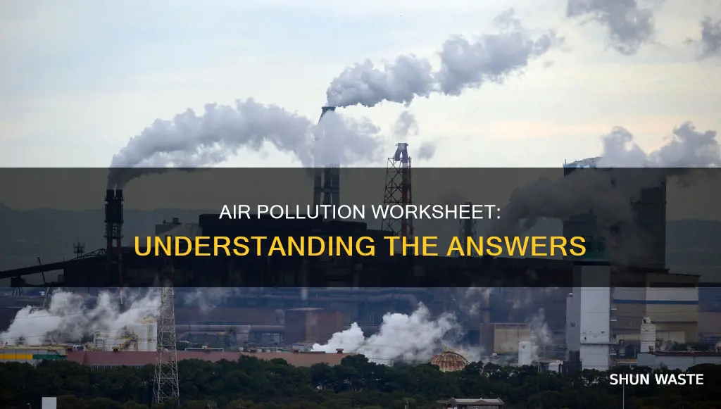 what is air pollution worksheet answers