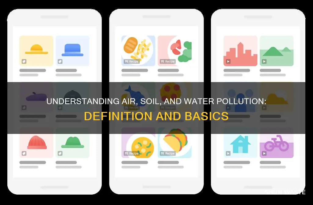 what is air soil and water pollution