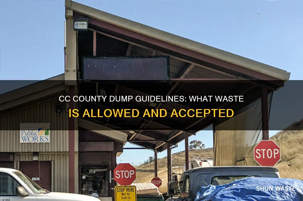 what is allowed waste at cc county dump