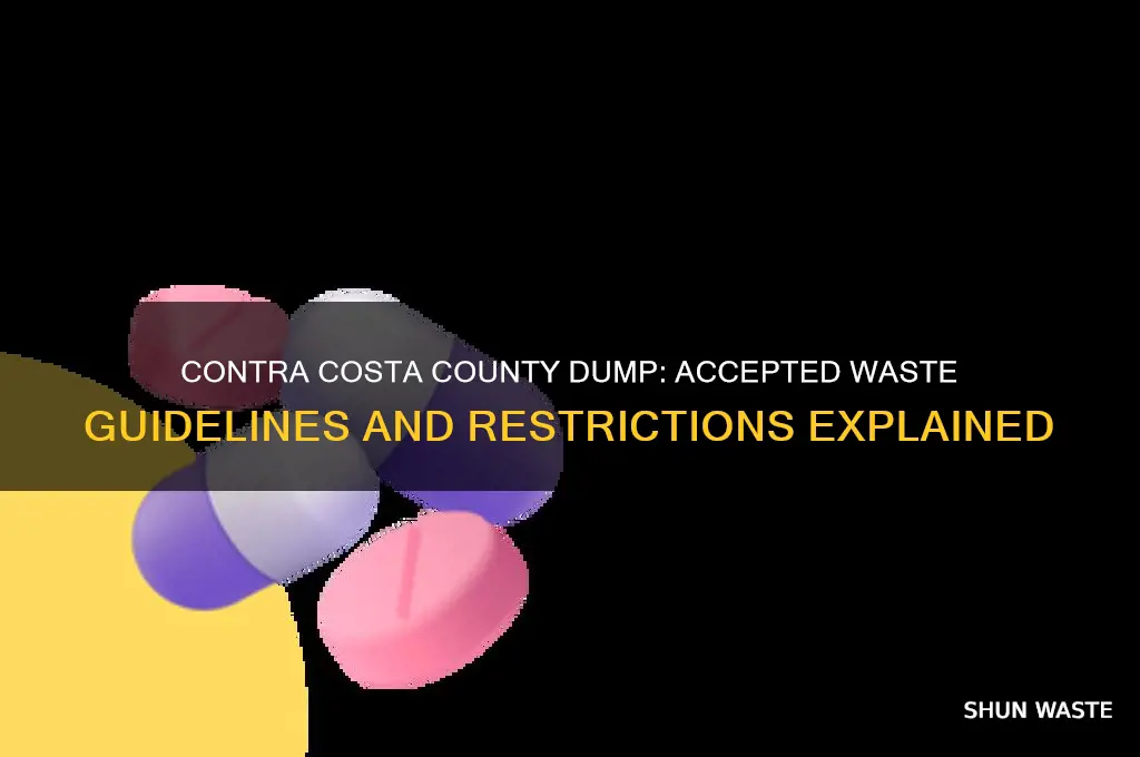 what is allowed waste at contra costa county dump