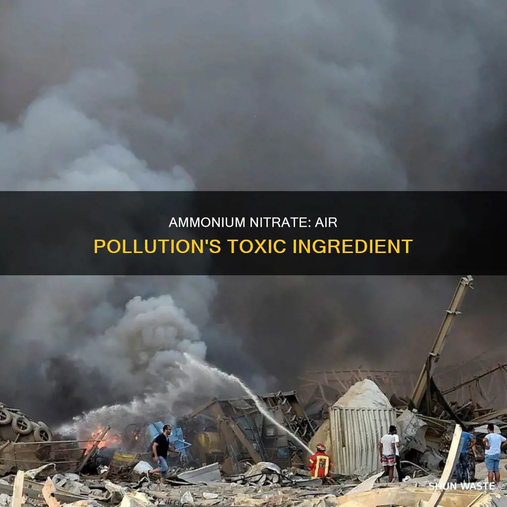 what is ammonium nitrate in air pollution