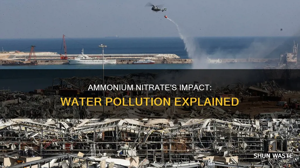 what is ammonium nitrate water pollution