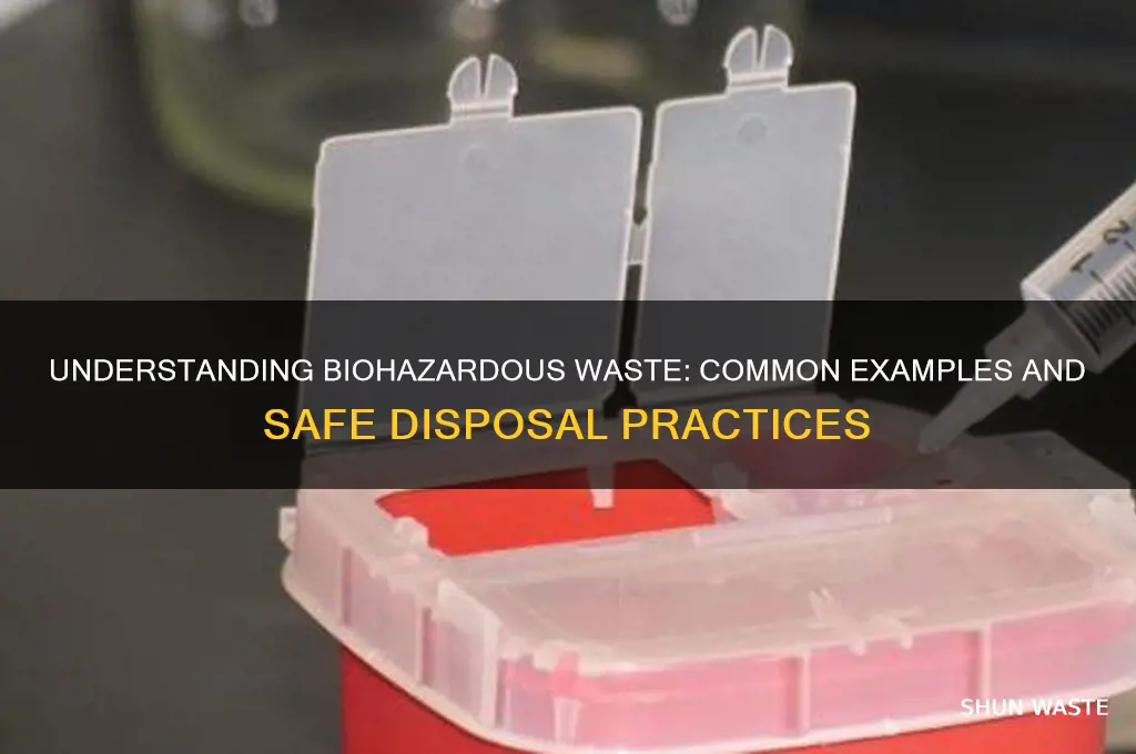what is an example of biohazardous waste