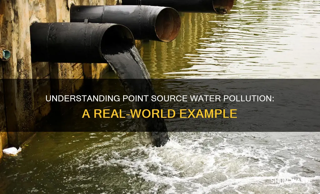 what is an example of point source water pollution