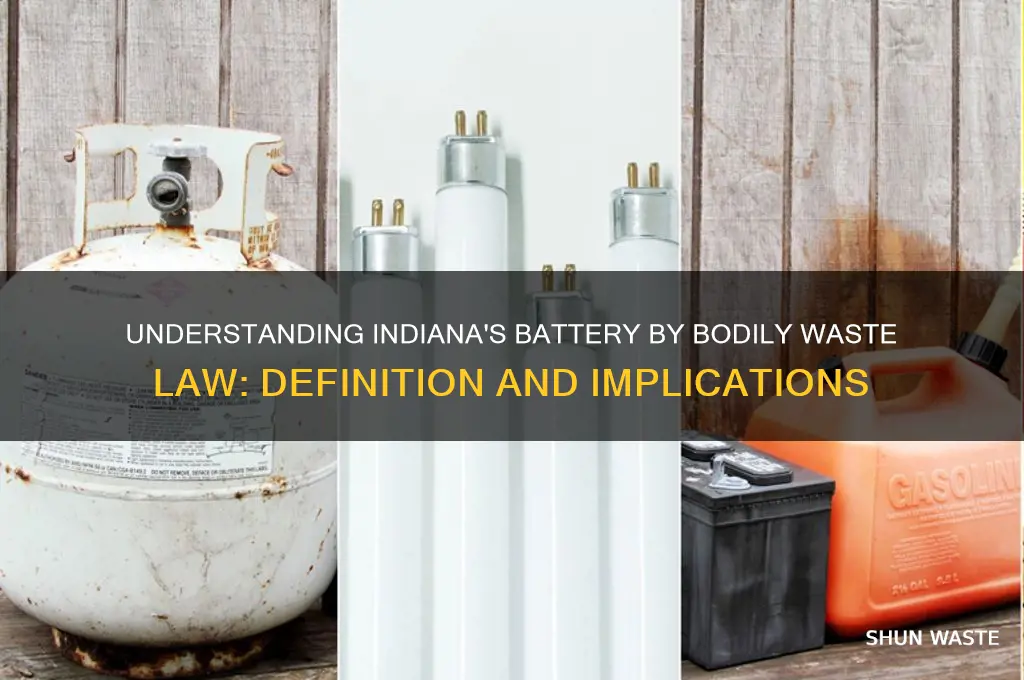 what is battery by bodily waste in indiana