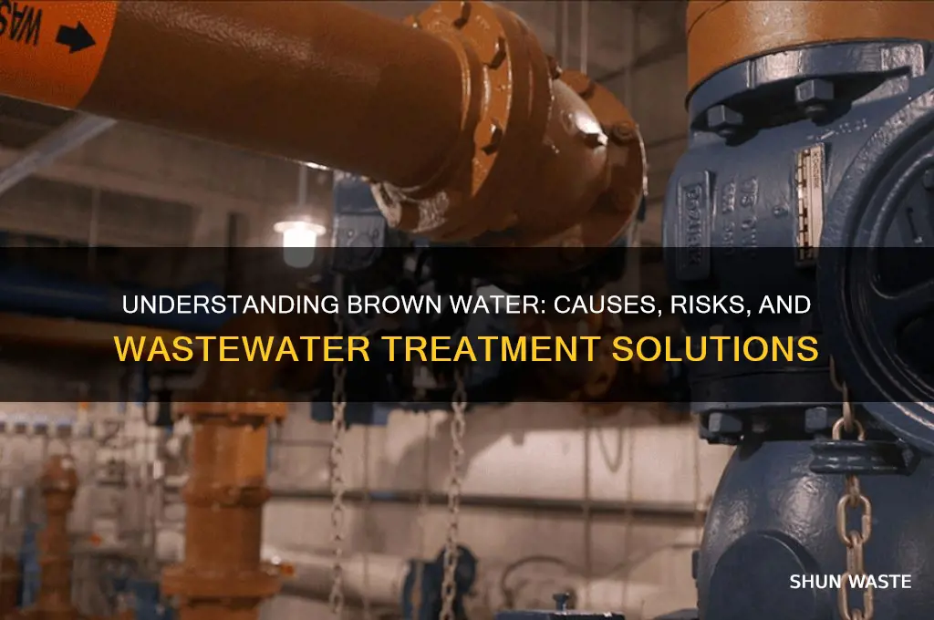 what is brown water with reference to waste water