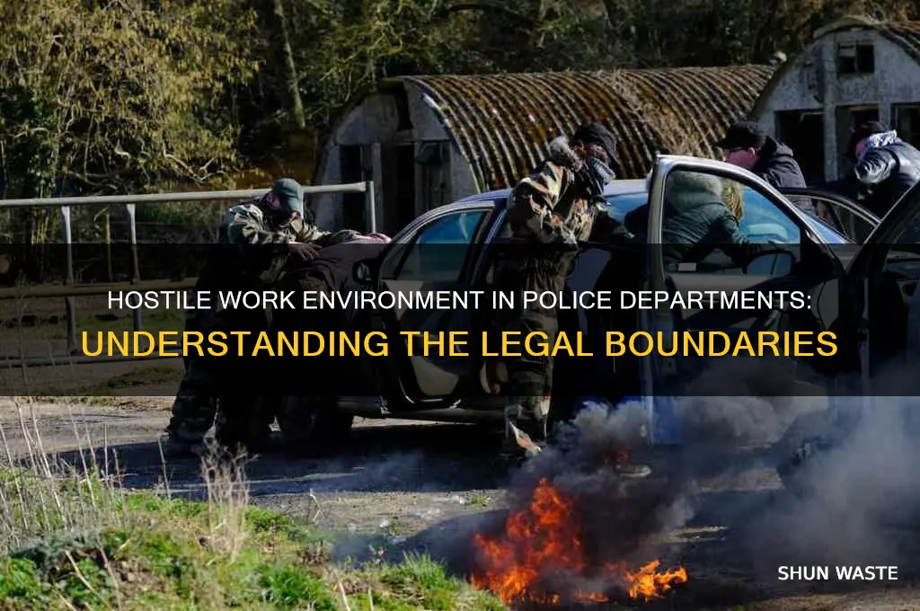 what is considered hostile work environment within a police department