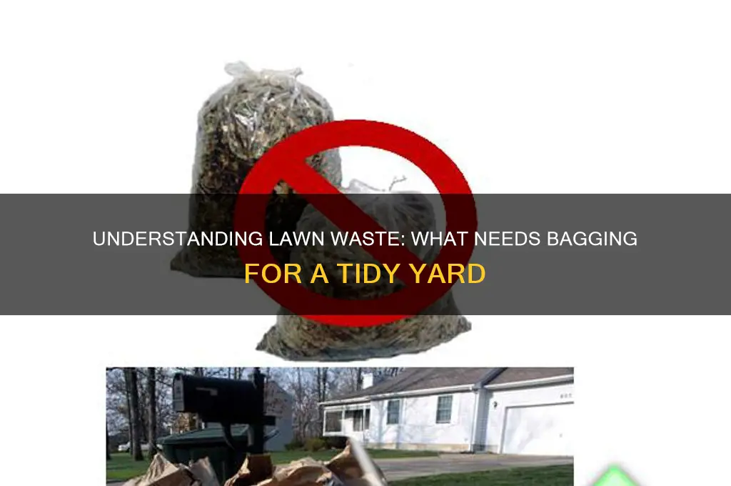 what is considered lawn waste that must be bagged