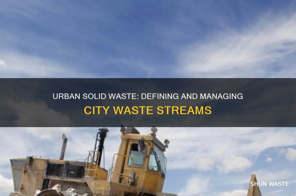 what is considered solid waste in urban areas