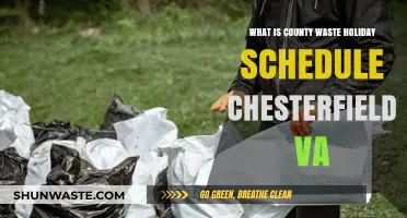 Chesterfield VA County Waste Holiday Schedule: What You Need to Know