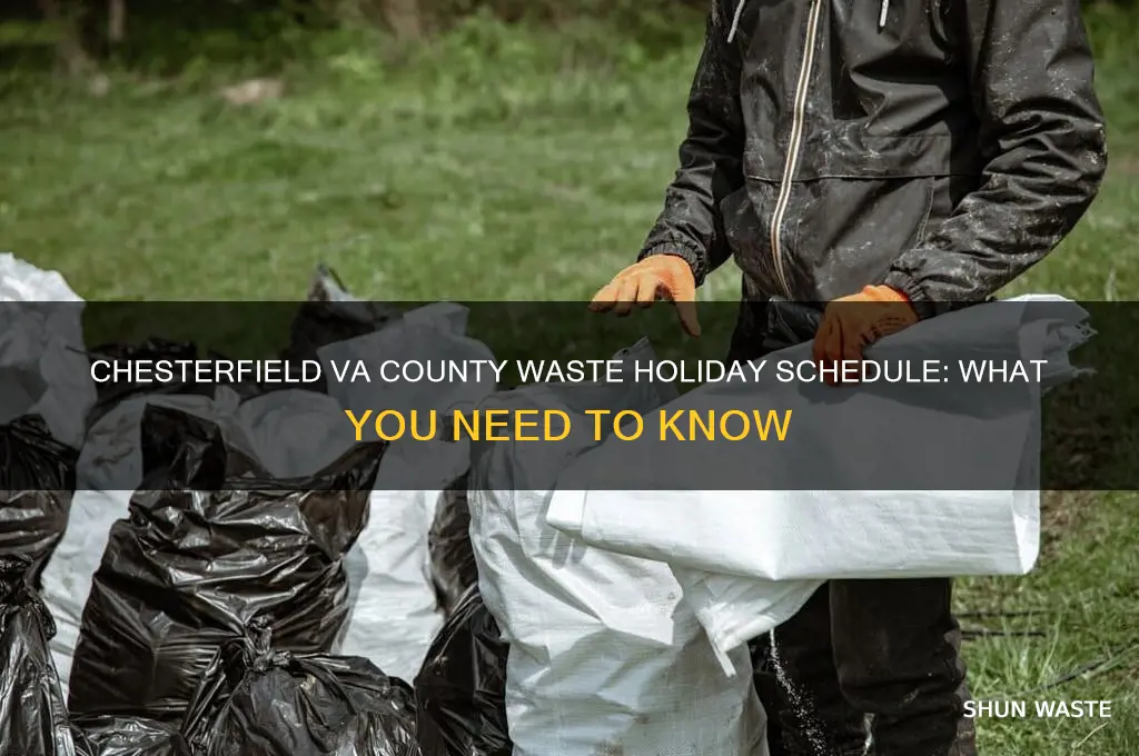 what is county waste holiday schedule chesterfield va