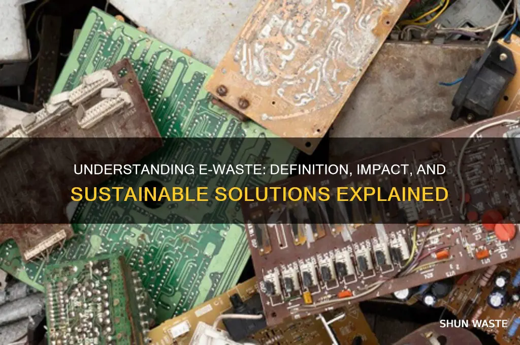 what is d meaning of e-waste