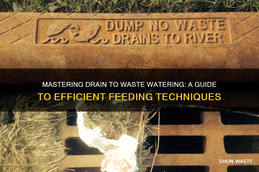 what is drain to waste watering feeding