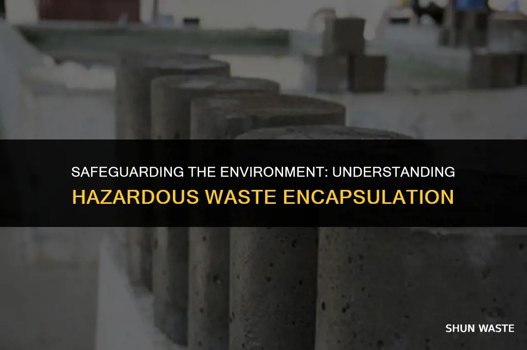 what is encapsulation of hazardous waste