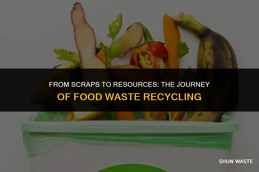 what is food waste recycled into