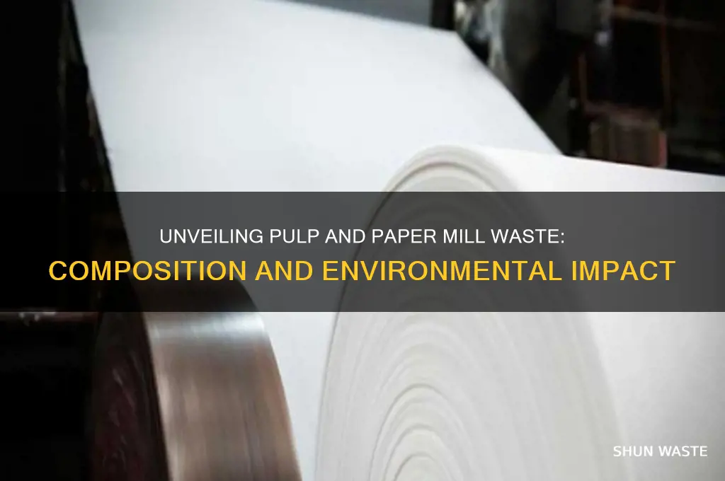 what is in waste from pulp and paper mills