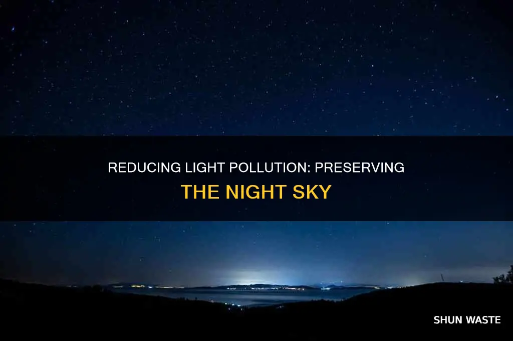 what is light pollution reduction