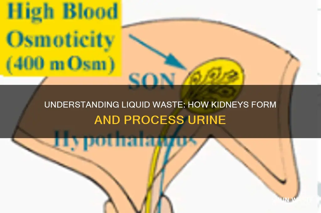 what is liquid waste formed in the kidneys