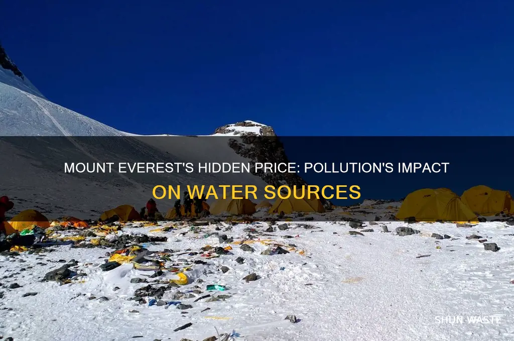 what is mountain pollution everest water jam