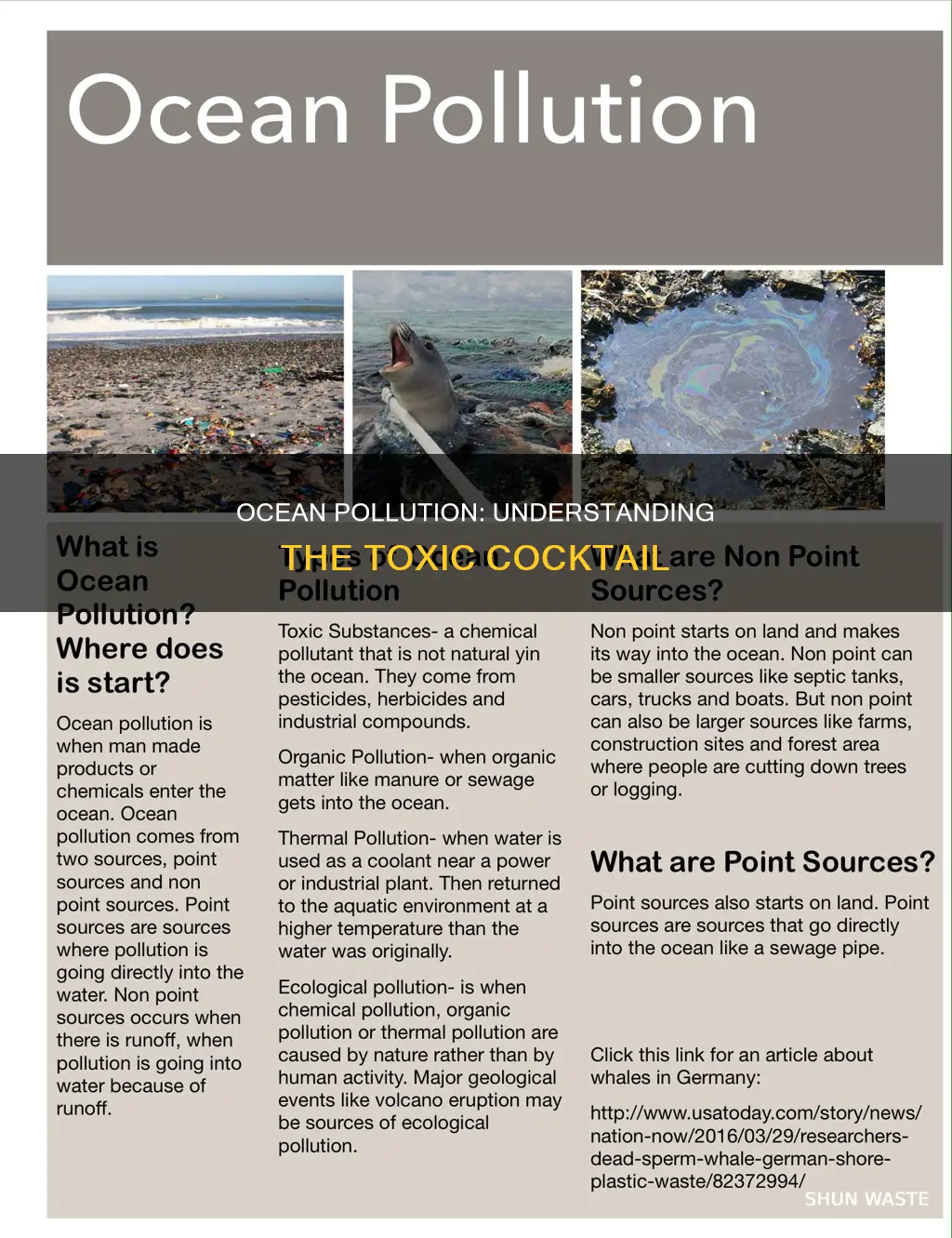 what is ocean pollution made of